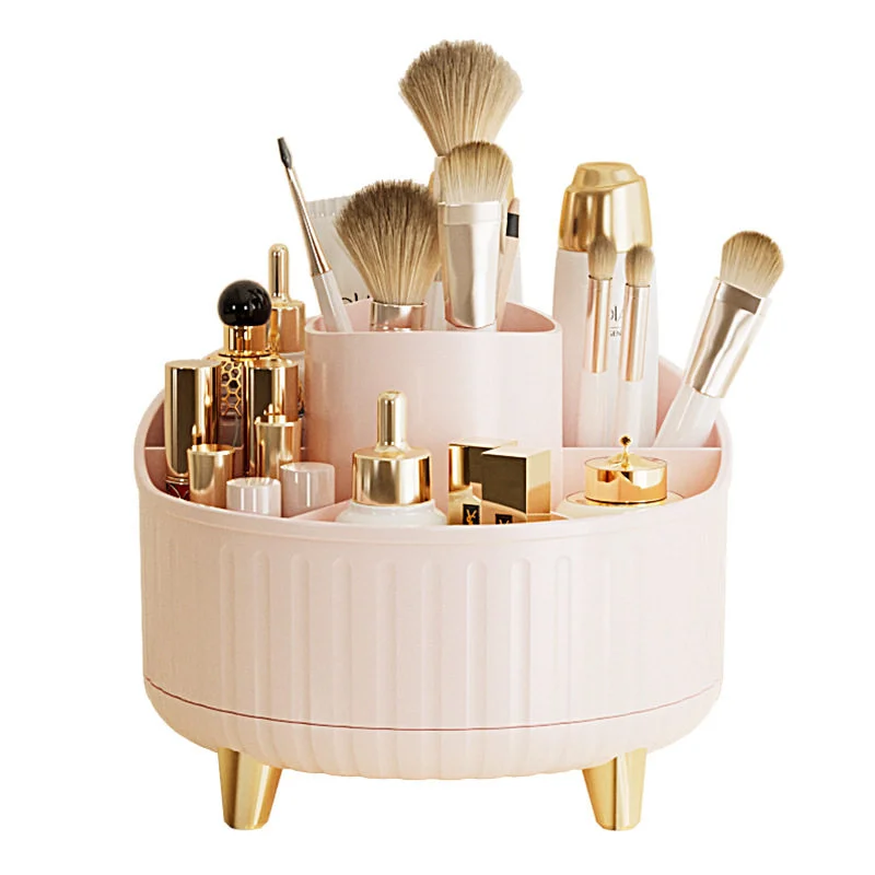 Cosmetic Brush Storage Cartridge Desktop Cosmetic Rotating Storage Rack Household Large Capacity Crate Storage Pen Holder